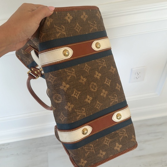 Tisse sac rayure Louis Vuitton Limited édition - Picture 12 of 13